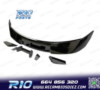 ALERON SPOILER FORD MUSTANG 15-23 LOOK GT500 NEGRO BRILLO