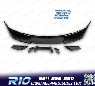 ALERON SPOILER FORD MUSTANG 15-23 LOOK GT500 NEGRO BRILLO