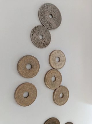 Lote de monedas antiguas