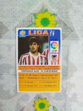 Cromo Alkiza Las fichas de la liga 95/96