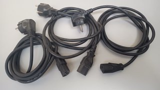 3 Cables de Alimentación PC