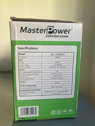 SAI MasterPower Sistema Alimentación Ininterrumpid