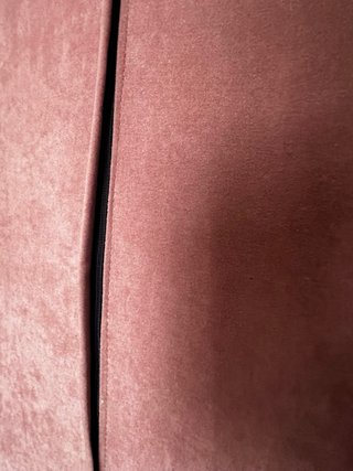 Cabecero cama acolchado color rosa marron