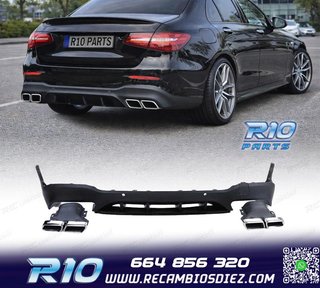 DIFUSOR MERCEDES GLC X253 15-18 LOOK AMG GLC63 PDC + COLAS E