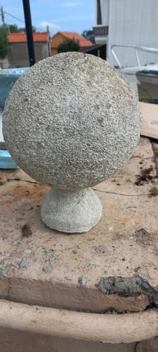 Remate para pilares, forma de bola