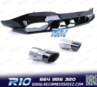 DIFUSOR MERCEDES CLA C118 19- AMG NEGRO BRILLO + COLAS ESCAP