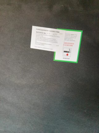 Cabecero tapizado polipiel negro