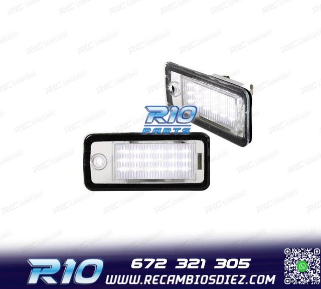 LUCES MATRÍCULA LED AUDI A6 C6 04-11