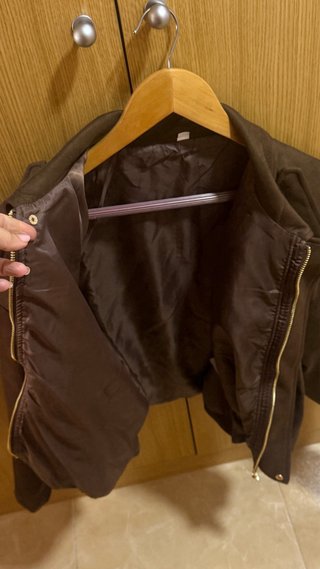 Chaqueta bomber ante marrón Talla S
