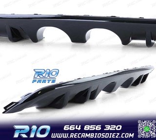 DIFUSOR VOLKSWAGEN VW GOLF 6 08-12 NEGRO BRILLO DOBLE SALIDA