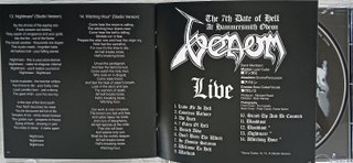 Venom The 7th Date Of Hell Live '84 CD New Slayer
