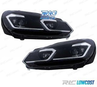 FAROS VOLKSWAGEN VW GOLF 6 08-13 LOOK SILVER GOLF 7 DINAMICO
