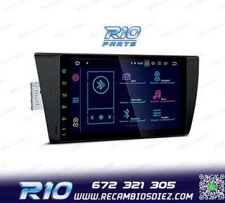 RADIO GPS ANDROID 14 BMW E90 E91 E92 E93 PANTALLA 9" TACTIL
