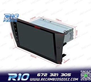 RADIO GPS ANDROID 14 BMW E90 E91 E92 E93 PANTALLA 9" TACTIL