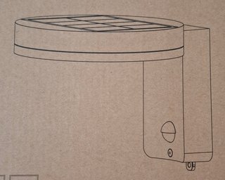 Applique solare da parete con pir – NUOVA