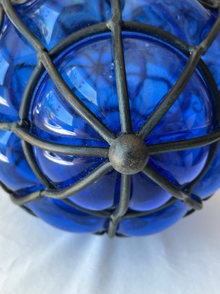 Lampada Vetro Murano Blu Cobalto