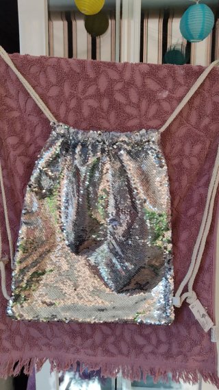 Mochila lentejuelas 39x33