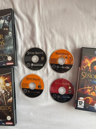 Lote 3 Juegos El Señor de los Anillos Game Cube.