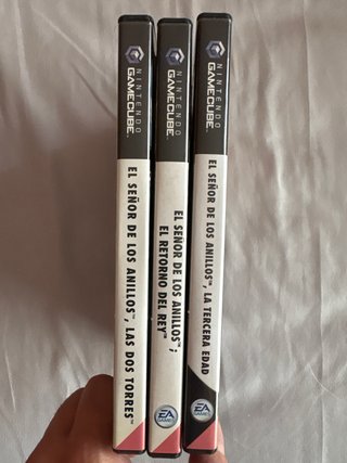 Lote 3 Juegos El Señor de los Anillos Game Cube.