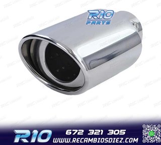 COLA ESCAPE UNIVERSAL ACERO INOX OVALADO 88MM
