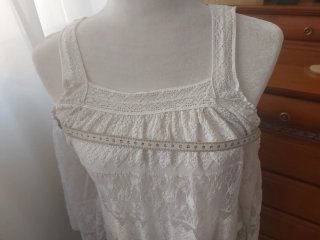 Camisa Ibicenca Encaje