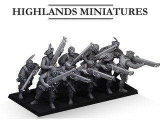 Arcabuceros - Highlands Miniatures