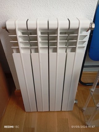Radiador aluminio 4 elementos blanco