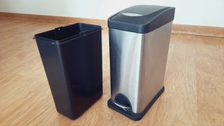 Cubo Pedal Acero Inoxidable Baño 17x30x40