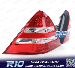 PILOTOS MERCEDES SLK R170 96-04 LED ROJO CROMO