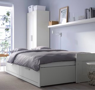 Cama nido Ikea Brimnes blanca