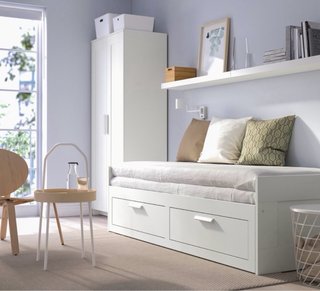 Cama nido Ikea Brimnes blanca