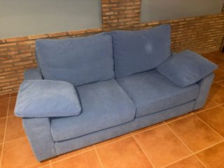 Sofá de 2 plazas azul