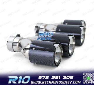 COLAS ESCAPE BMW LOOK M PERFORMANCE CROMO CARBONO