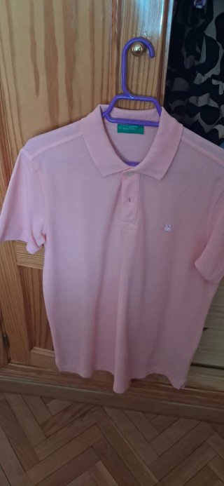Polo Benetton Rosa Hombre