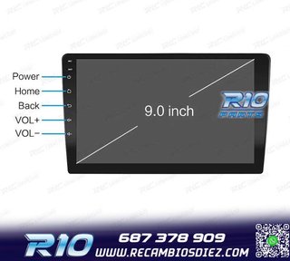 RADIO 9" GPS ANDROID 13 QUAD CORE 64GB ROM