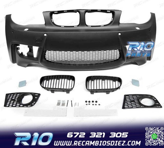 PARAGOLPES DELANTERO BMW E81 E82 E87 E88 04-13 LOOK 1M PDC +