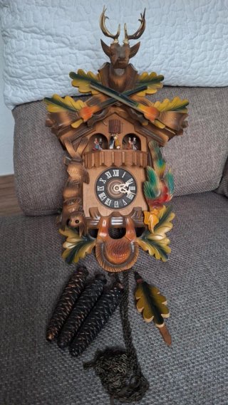 Reloj Cucú Suizo Madera Tilo