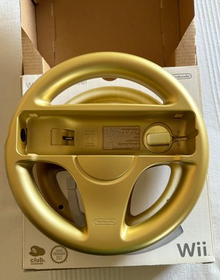 Wii Golden Wheel volante dorado Mario Kart