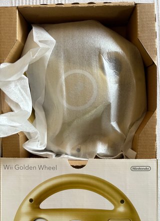 Wii Golden Wheel volante dorado Mario Kart