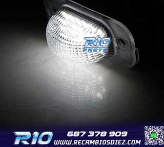 LUZ MATRICULA LED VOLKSWAGEN VW GOLF II JETTA II SEAT TOLEDO
