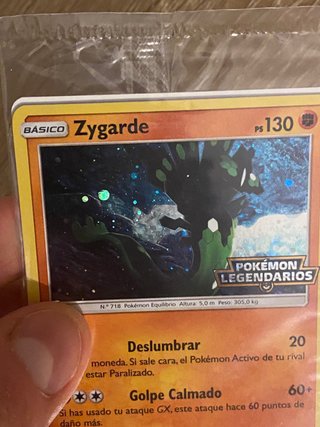 Carta Pokémon Zygarde pokemon Legendarios Promo