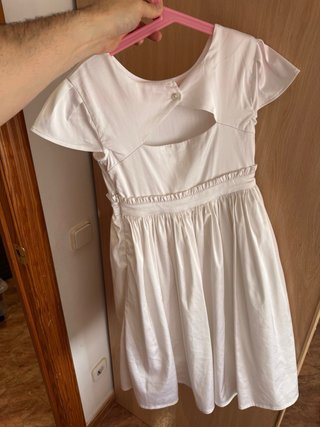 Vestido blanco comunión/ceremonia/boda talla 7 año