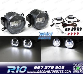 FAROS ANTINIEBLA LUZ DIURNA UNIVERSAL NEGRO