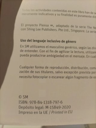 Matemáticas Piensa ∞ : metodología Singapur