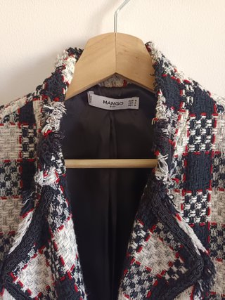 Chaqueta Tweed Mango Talla M
