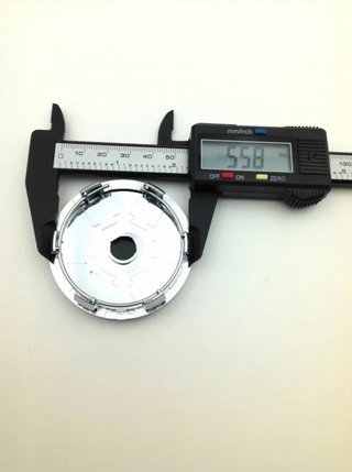 4 Centros de rueda AUDI negro 60mm