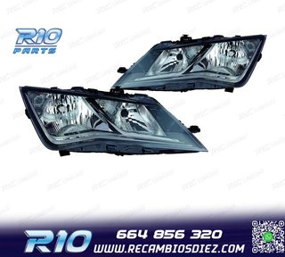 FAROS PARA SEAT LEON 12-16 FONDO NEGRO