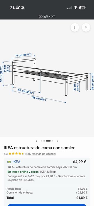 Cama infantil IKEA