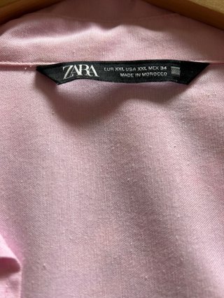 Blusa Zara Rosa Mujer
