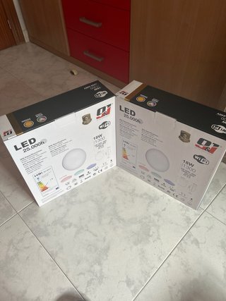 2 Plafones LED Redondo Premium WiFi (NUNCA USADOS)